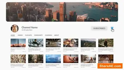 YouTube Search Intro Openers template preview