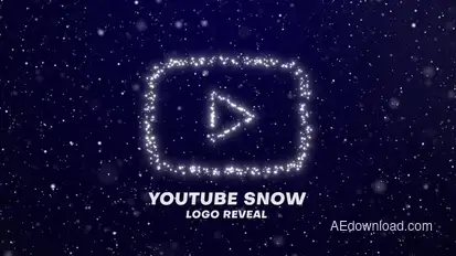 Youtube Snow Logo Reveal Logo Stings template preview