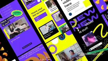 Youtube Stories Pack Product Promo template preview