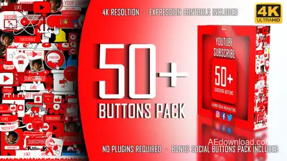 Youtube Subscribe broadcast-packages template preview