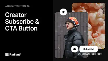 Subscribe Button Elements template preview