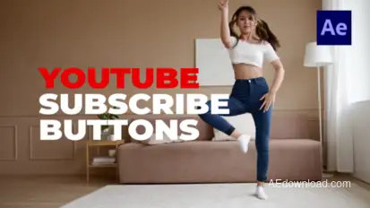 Youtube Subscribe Buttons Titles template preview