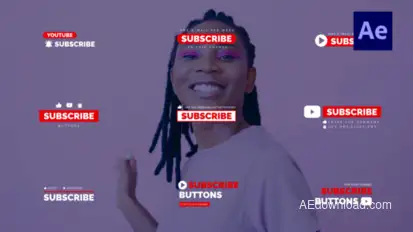 Youtube Subscribe Titles Elements template preview