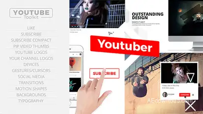 Youtube Toolkit broadcast-packages template preview