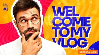 Creative YouTube Vlog Intro Openers template preview