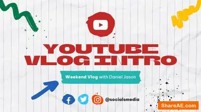 Youtube Vlog Intro Openers template preview