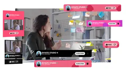 Youtube woman day broadcast-packages template preview