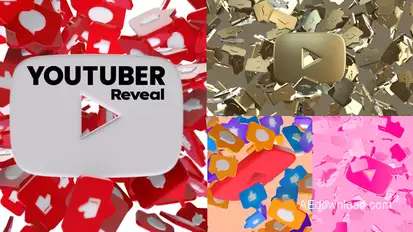 Youtuber Reveal Logo Stings template preview