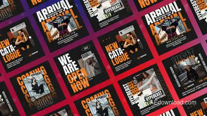 Yurban Hypebeast Instagram Posts Product Promo template preview