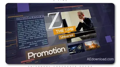 Z Time | Universal Corporate Promo Video Displays template preview