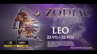 Zodiac 4K Video Displays template preview