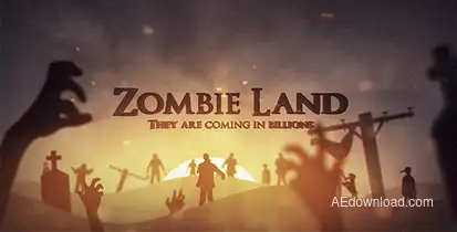 Zombie Land Logo Stings template preview