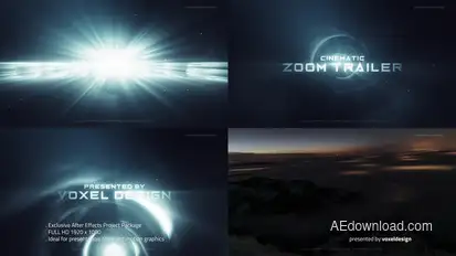 ZOOM Cinematic Trailer Titles template preview