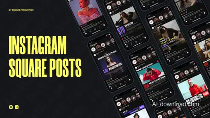ZOXO Instagram Posts broadcast-packages template preview
