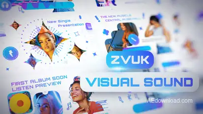 Music Visualizer Pack – 3D Waveform Promo for Singles, Albums & Podcasts, Neon FX & Dynamic Scenes Product Promo template preview