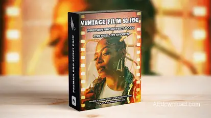 Vintage Film Slide Transition in Premiere Pro – For Reels, Shorts & TikTok Premiere Pro template preview