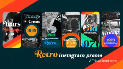 Vintage Instagram Pack Premiere Pro template preview