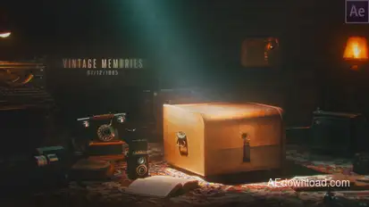 Vintage Memories – Film Projector Video Displays template preview