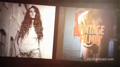 Vintage Photo Gallery, Old Film Album Openers template preview