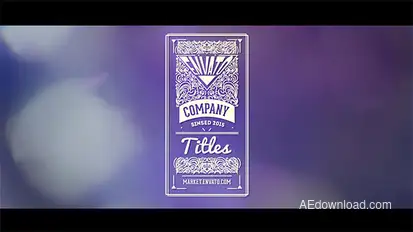 Vintage Titles Pack Video Displays template preview