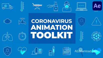 Virus Animation Toolkit for After Effects Video Displays template preview