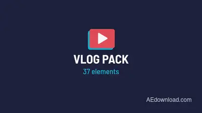 Vlog Pack Video Displays template preview