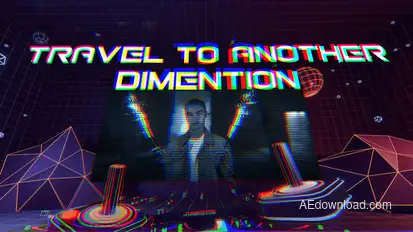 VR Metaverse Title Intro Premiere Pro template preview