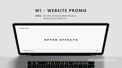 W1 - Website Promo Video Displays template preview
