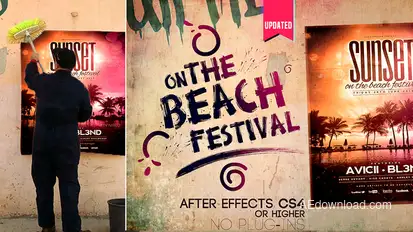 Wall Poster App Video Displays template preview