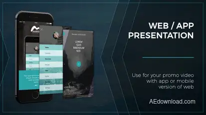Web / App Presentation - Phone Video Displays template preview