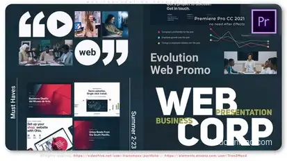Web Corporation Presentation Premiere Pro template preview