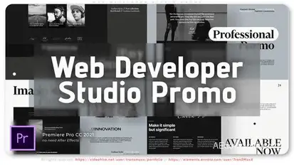Web Developer Studio Promo Premiere Pro template preview