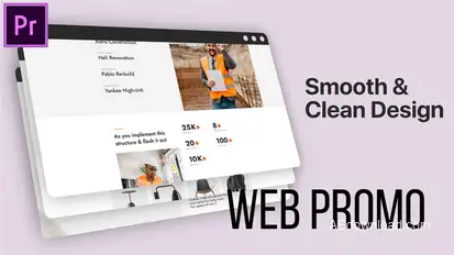 Web Promo MOGRT for Premier Pro Premiere Pro template preview