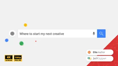 Web Search Logo Reveal Video Displays template preview