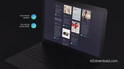 Website Laptop Presentation Video Displays template preview