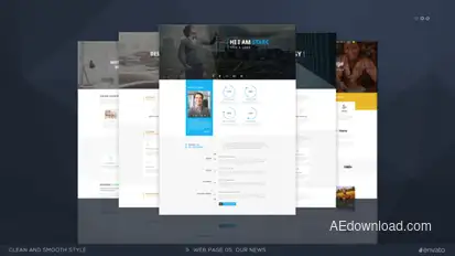 Website Presentation v.3 | 3D Video Displays template preview