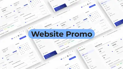Website Promo Video Displays template preview