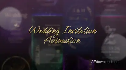 Wedding Invitation Animation Titles template preview