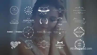 Wedding Title V.2 Video Displays template preview