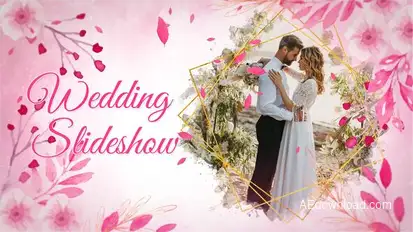 Wedding Watercolor Premiere Pro template preview