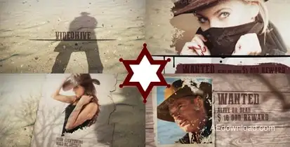 Western Show Promo Video Displays template preview