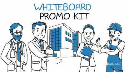Whiteboard Explainer Video Video Displays template preview