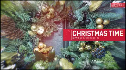 Winter Slides Video Displays template preview