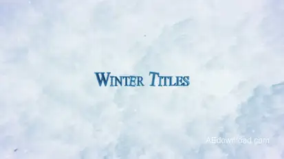 Winter Trailer Titles Video Displays template preview
