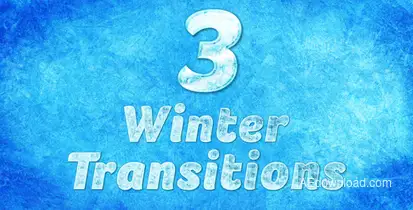 Winter Transition 3 Video Displays template preview
