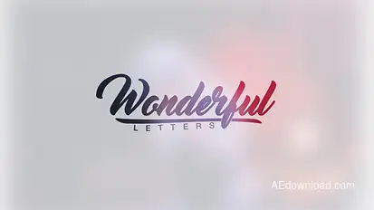 Wonderful Letters Video Displays template preview