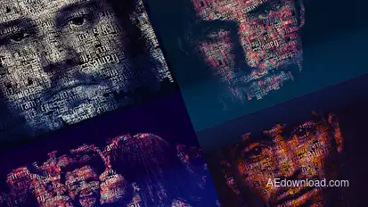 Wordle  Video Displays template preview