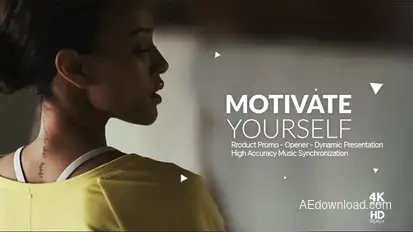 Workout Motivation Opener Video Displays template preview