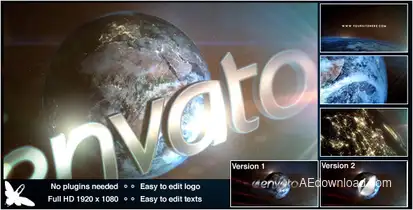 World Logo Video Displays template preview