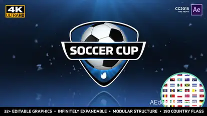 World Soccer Cup - International Soccer Package Video Displays template preview